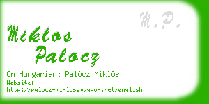 miklos palocz business card