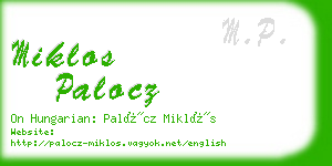 miklos palocz business card